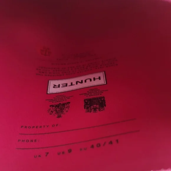 Hunter Tall Rain Boots in Hot Pink - Picture 4 of 4